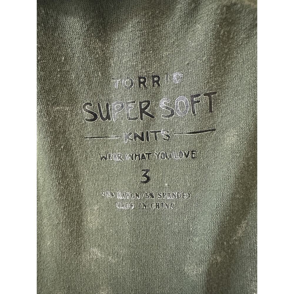 Torrid Handkerchief Mini Skirt Super Soft Washed Olive Plus Size 3 3X Grunge - Picture 7 of 11